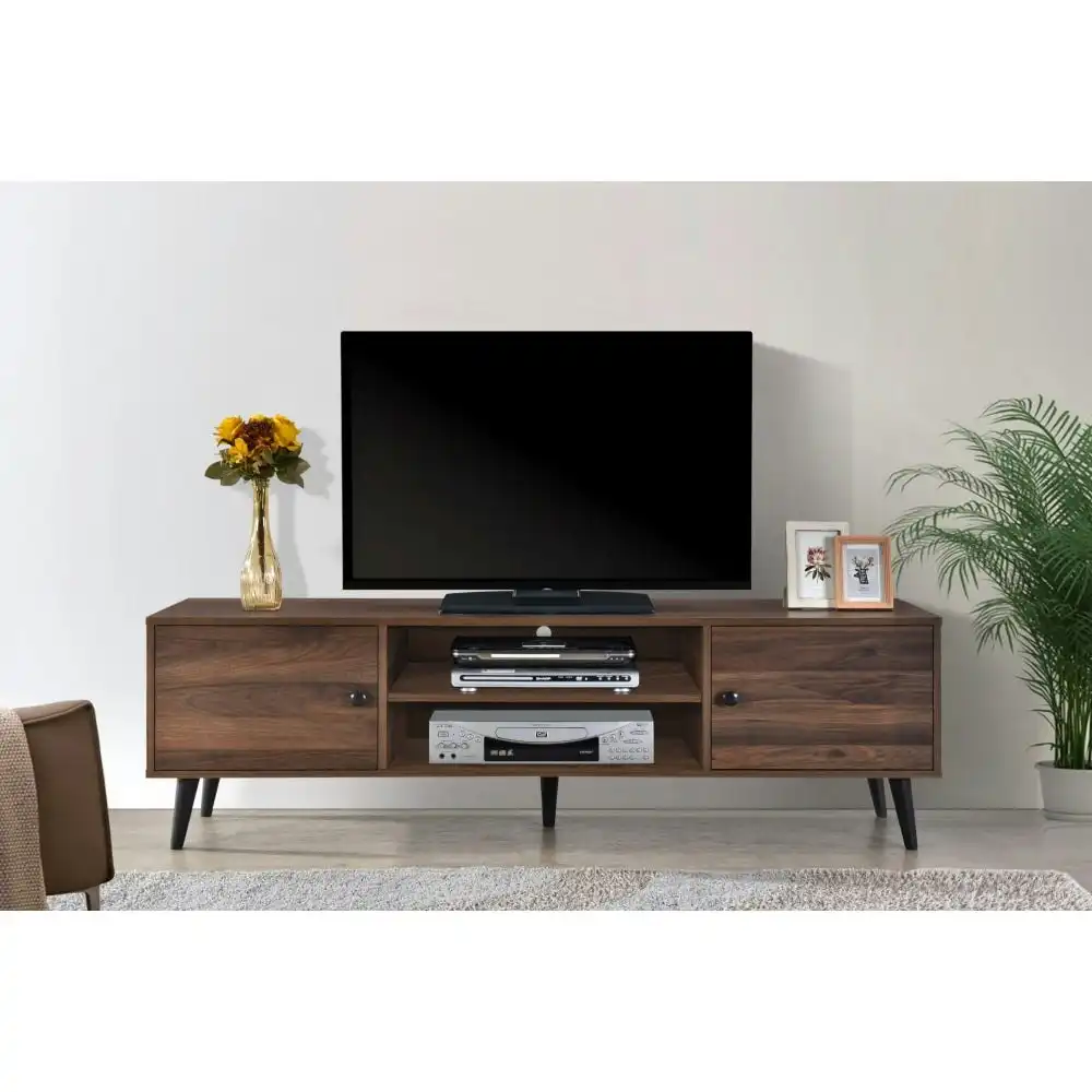 Moose Lowline Industrial Entertainment Unit TV Stand 150cm - Columbia Brown