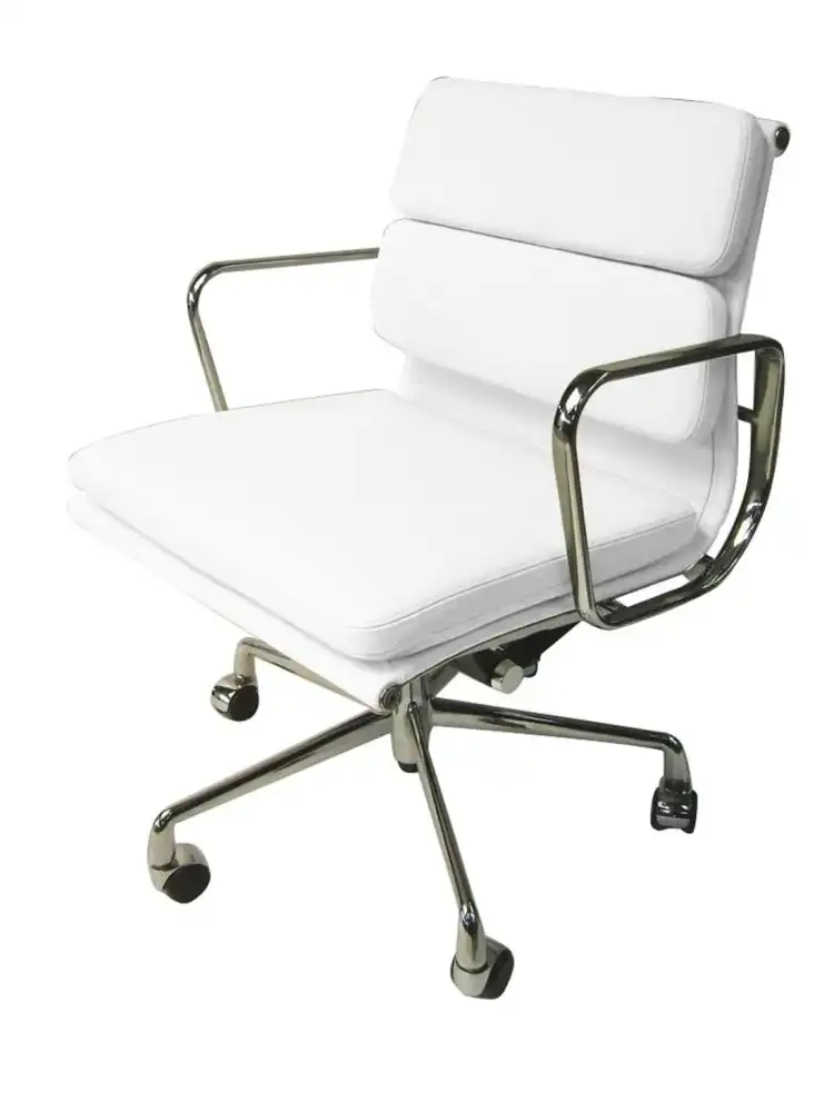 Eames Replica Soft Pad Management Office Chair - Low Back - White