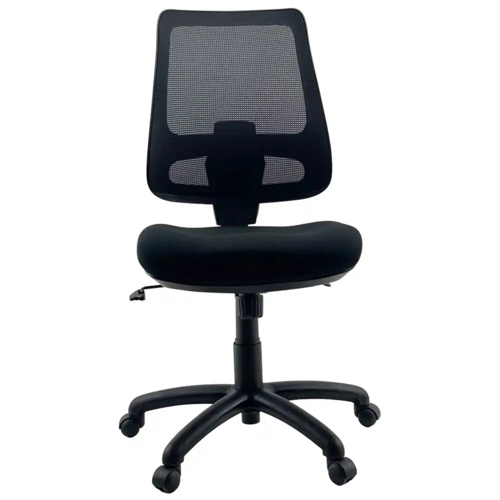 UNIX VELOX MIDNIGHT Mesh Bump Seat Comfort & Perfect Base Office Task Computer Chair - Black