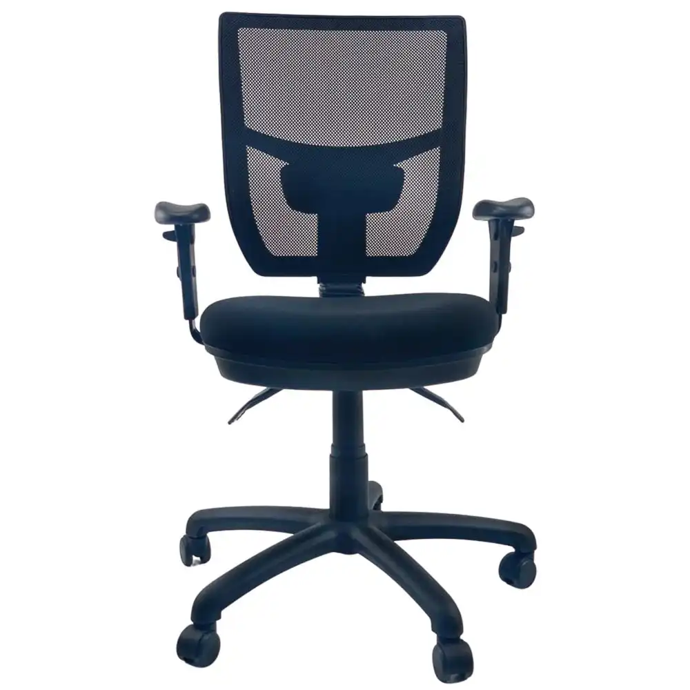 UNIX RACER AFRDI Mesh Easy Adjustable Handwheel  Office Task Computer Chair - Black