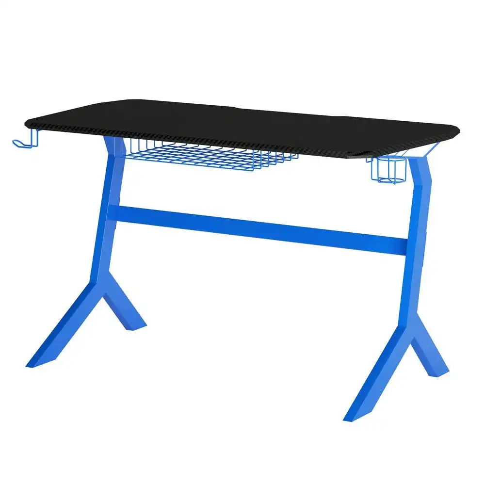 Phaser Gaming Computer Desk Home Office Racing Table - Blue