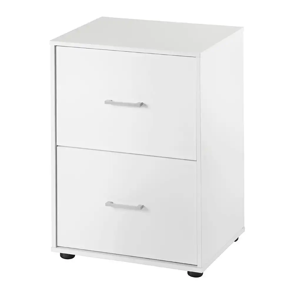 Lovisa 2-Drawer Filing Cabinet Pedestal Storage Cabinet - White