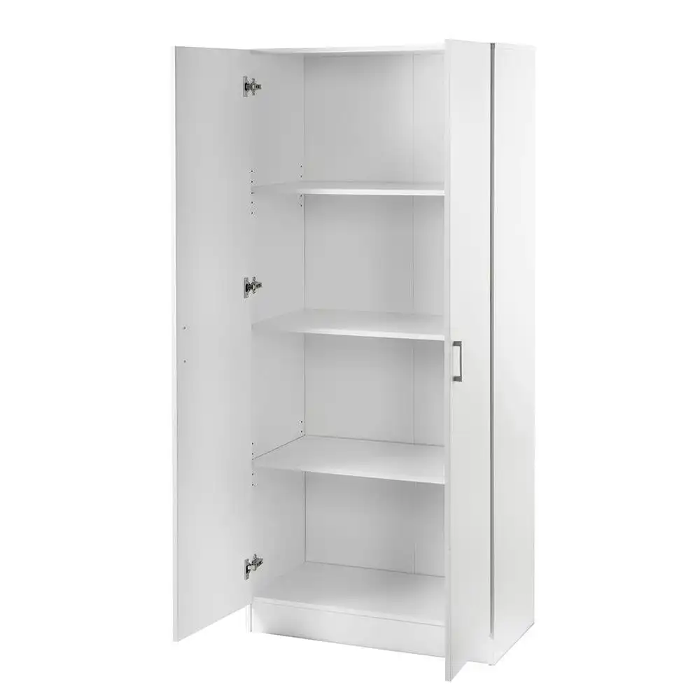 Lovisa Scandinavian Double Door Multipurpose Cupboard Storage Cabinet - White