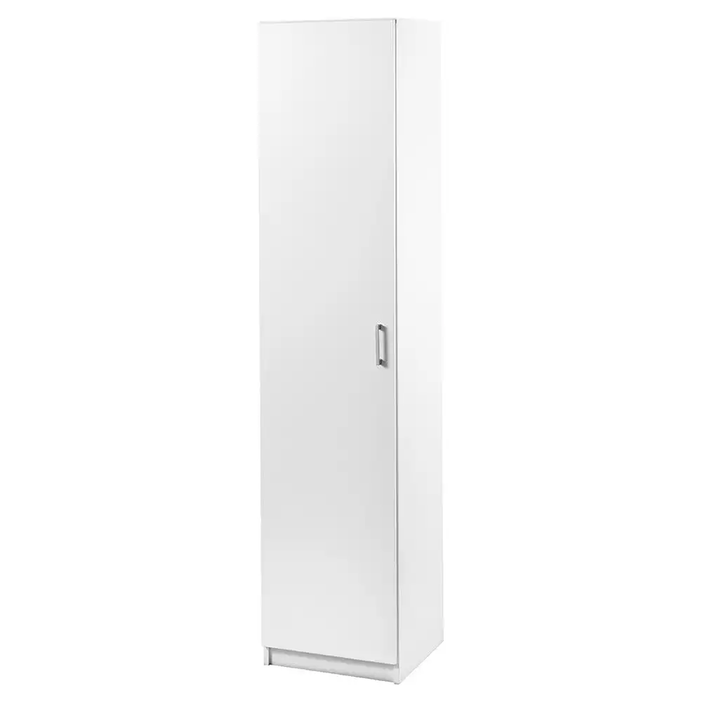Lovisa Scandinavian Single Door Multipurpose Cupboard Storage Cabinet - White