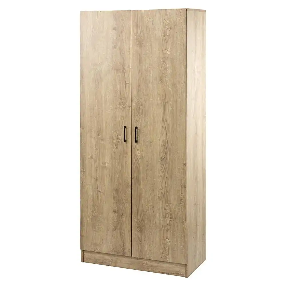 Lovisa Scandinavian Double Door Multipurpose Cupboard Storage Cabinet - Oak