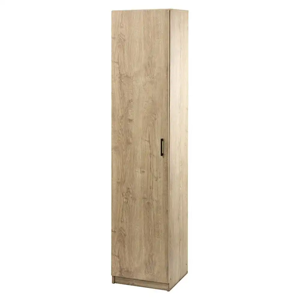 Lovisa Scandinavian Single Door Multipurpose Cupboard Storage Cabinet - Oak