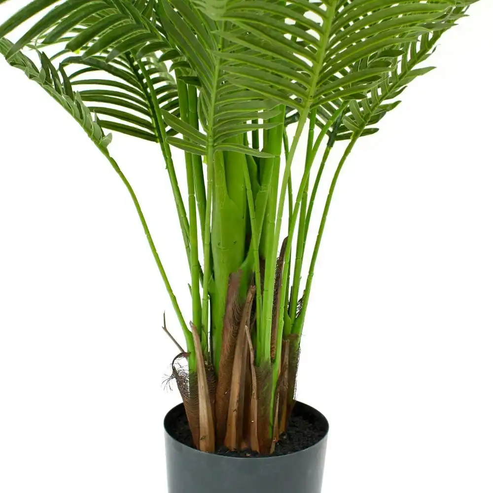 Glamorous Fusion Bright Green Areca Palm Tree Artificial Fake Plant Decorative 183cm In Pot - Green