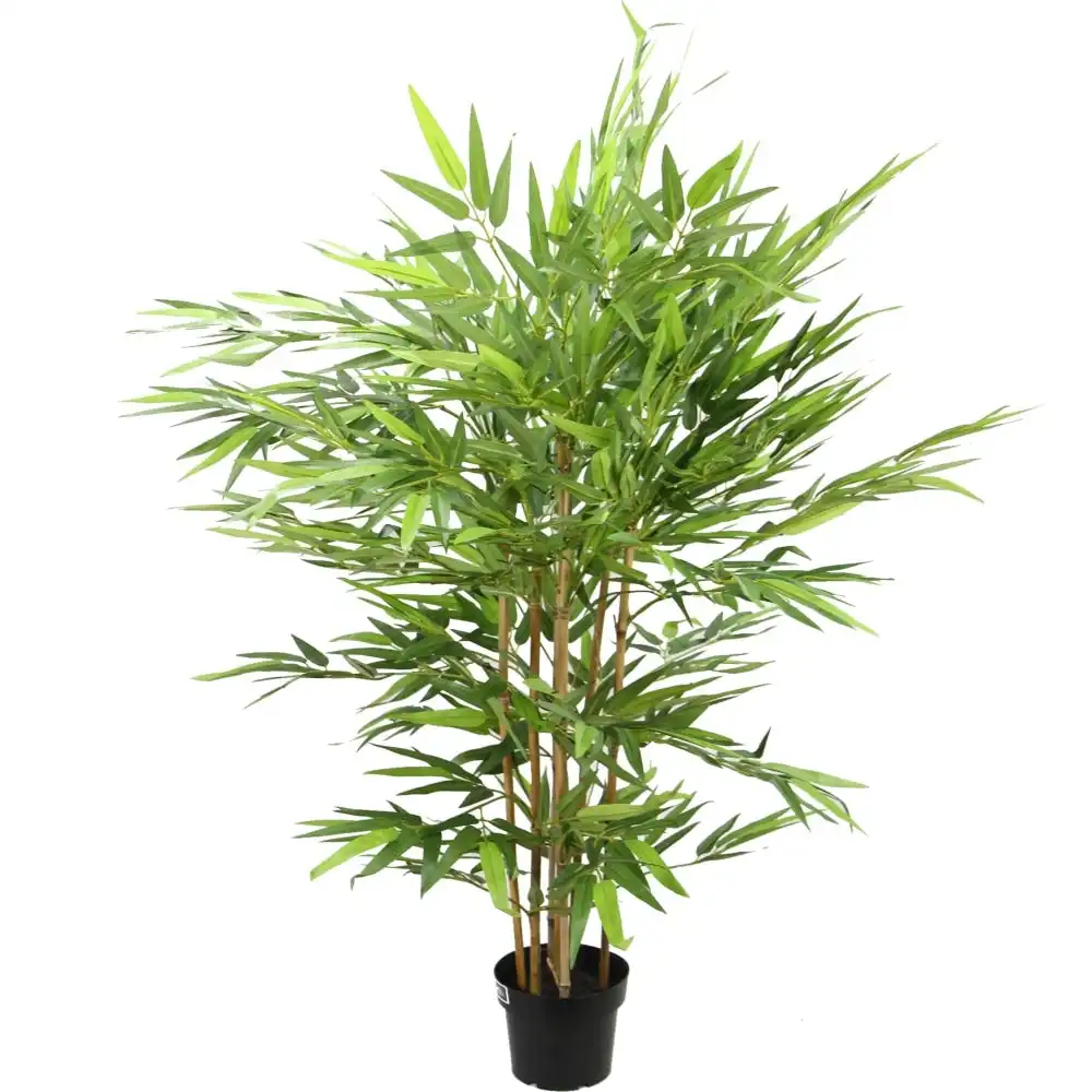 Glamorous Fusion Chinese Bamboo Tree Artificial Fake Plant Flower Decorative 110cm In Pot