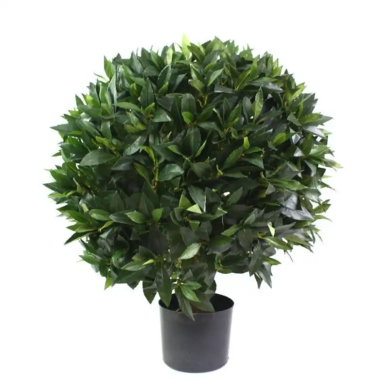 Glamorous Fusion Bay Leaf Topiary Artificial Fake Plant Flower Decorative 75cm In Pot
