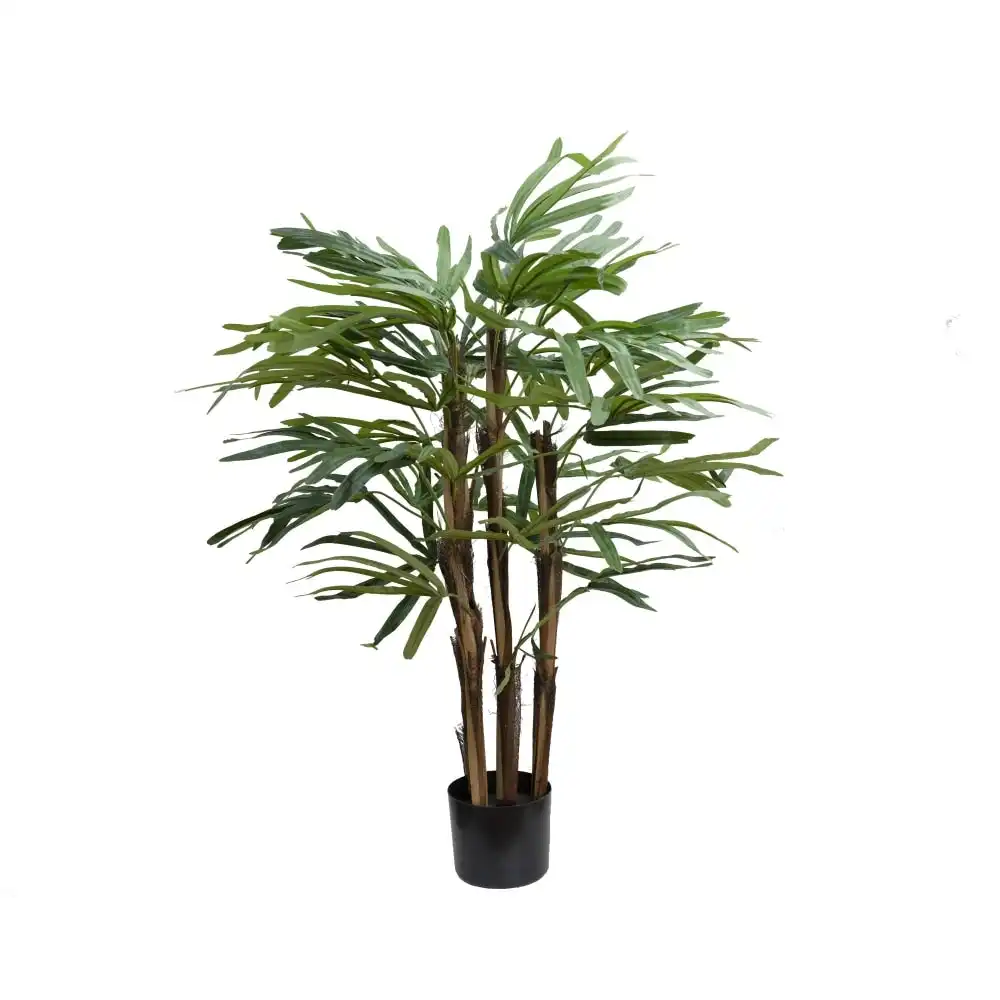 Glamorous Fusion New Rhapis Palm Artificial Fake Plant Flower Decorative 110cm In Pot