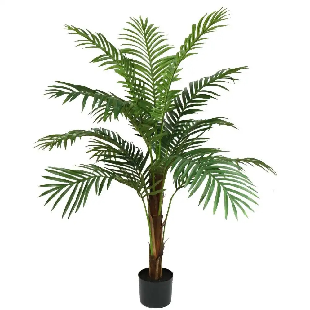 Glamorous Fusion Phoenix Palm Tree Artificial Fake Plant Decorative 122cm In Pot - Green
