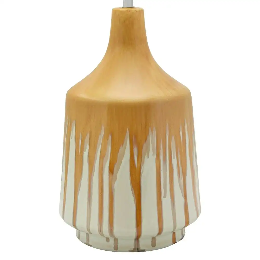 Docel Ceramic Base Table Desk Lamp - Yellow / White