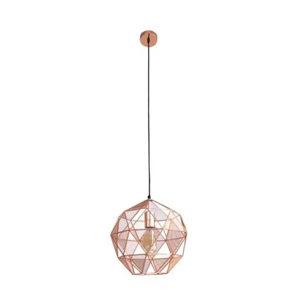 Oslo Geometric Hanging Pendant Light  - Copper