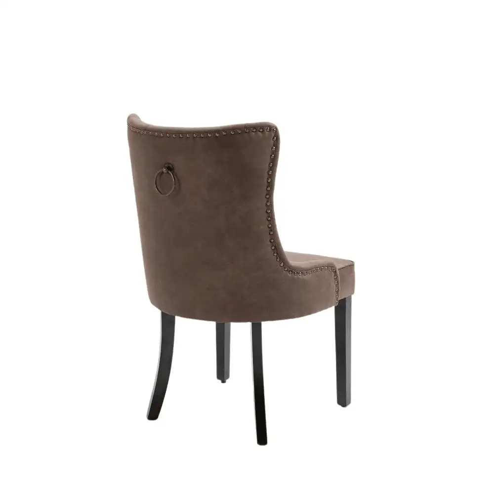 HomeStar Set Of 2 Atlas Fabric Modern Dining Chair - Brown