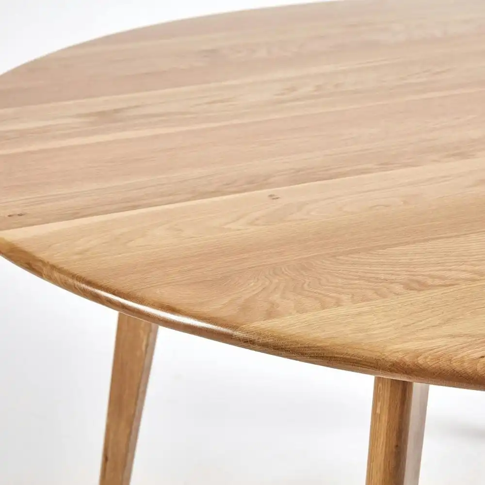 6IXTY Convair Scandinavian Oak Round Dining Table - 110cm