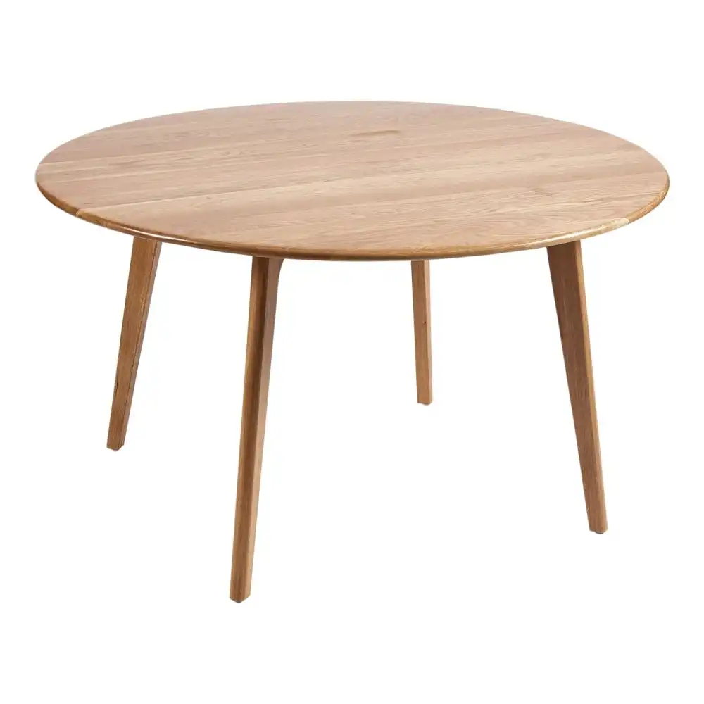 6IXTY Convair Scandinavian Oak Round Dining Table - 110cm