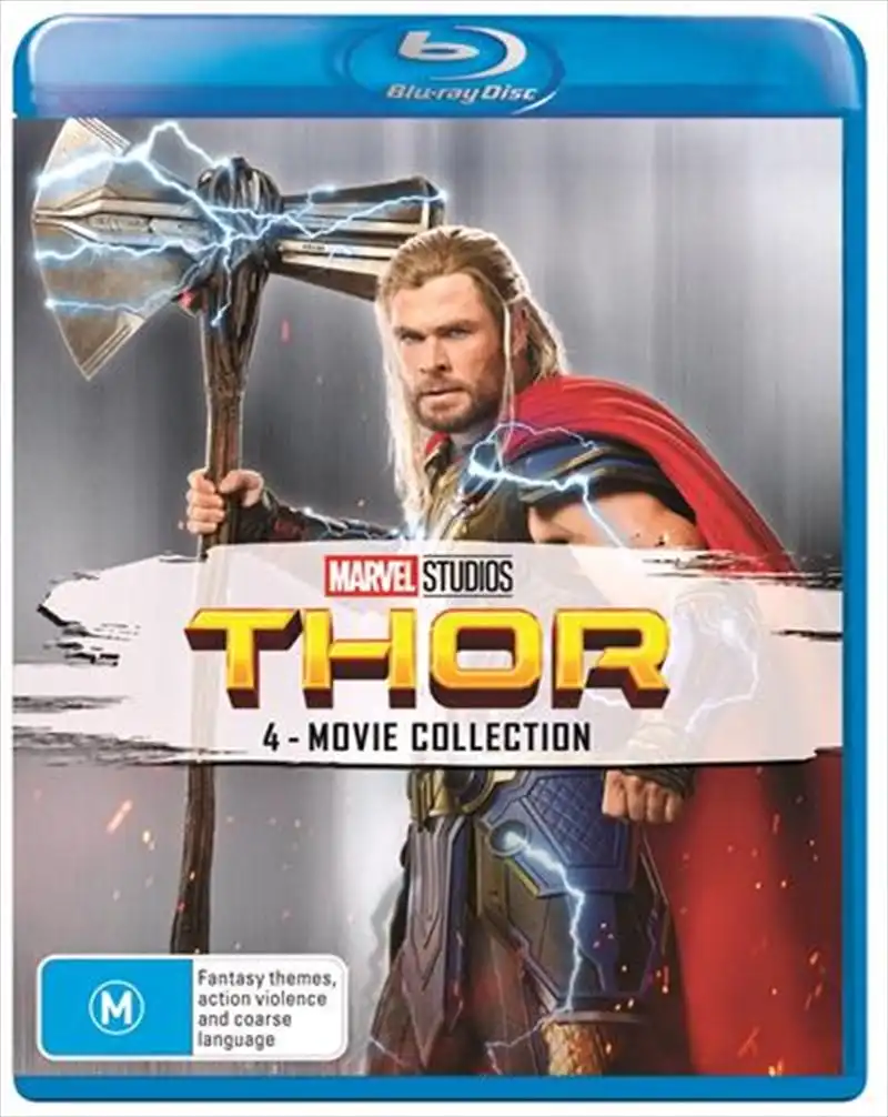 Thor Thor The Dark World Thor Ragnarok Thor Love And Thunder Quadruple Pack Blu ray