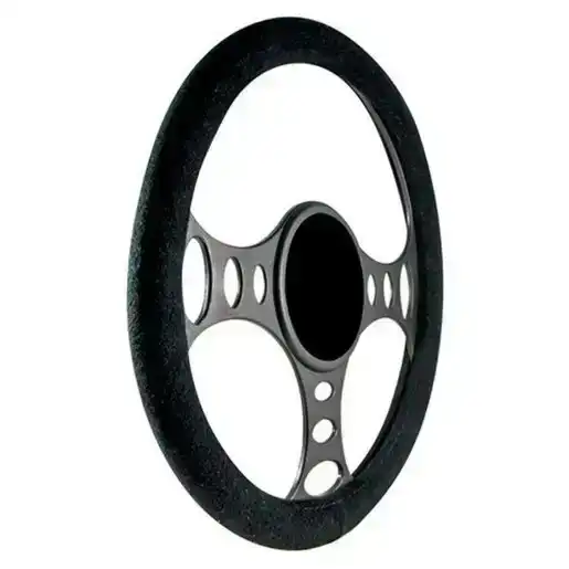 Streetwize Towelling Grip Steering Wheel Cover Black - SWCTOWGBLA