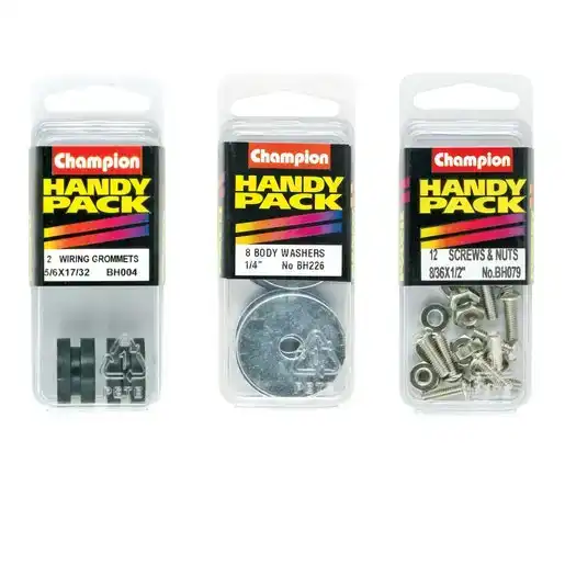Champion Handy Pack Fine Thread Screw/Nut 8/36x1/2" CFT - BH079