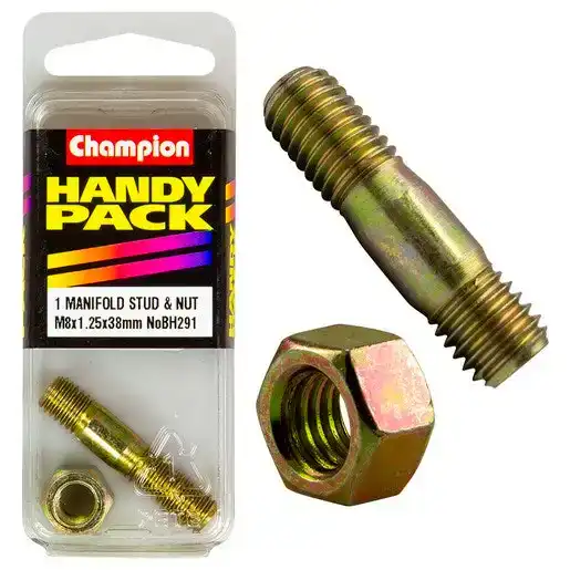 Champion Handy Pack Manifold Stud & Nut 8 x 38mm Stud - BH291