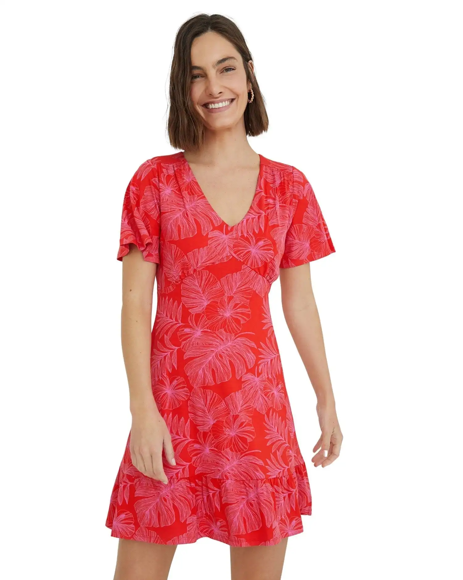 Desigual Women's Dress In Red