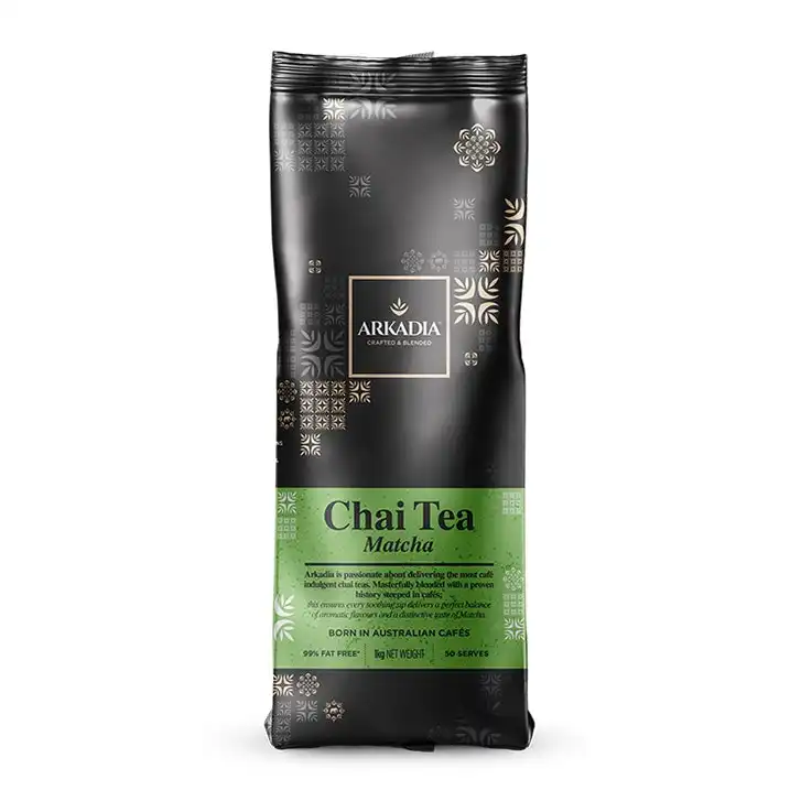 Arkadia 1kg Matcha Green Tea Powder Chai Latte/Coffee/Tea Hot/Cold Beverage