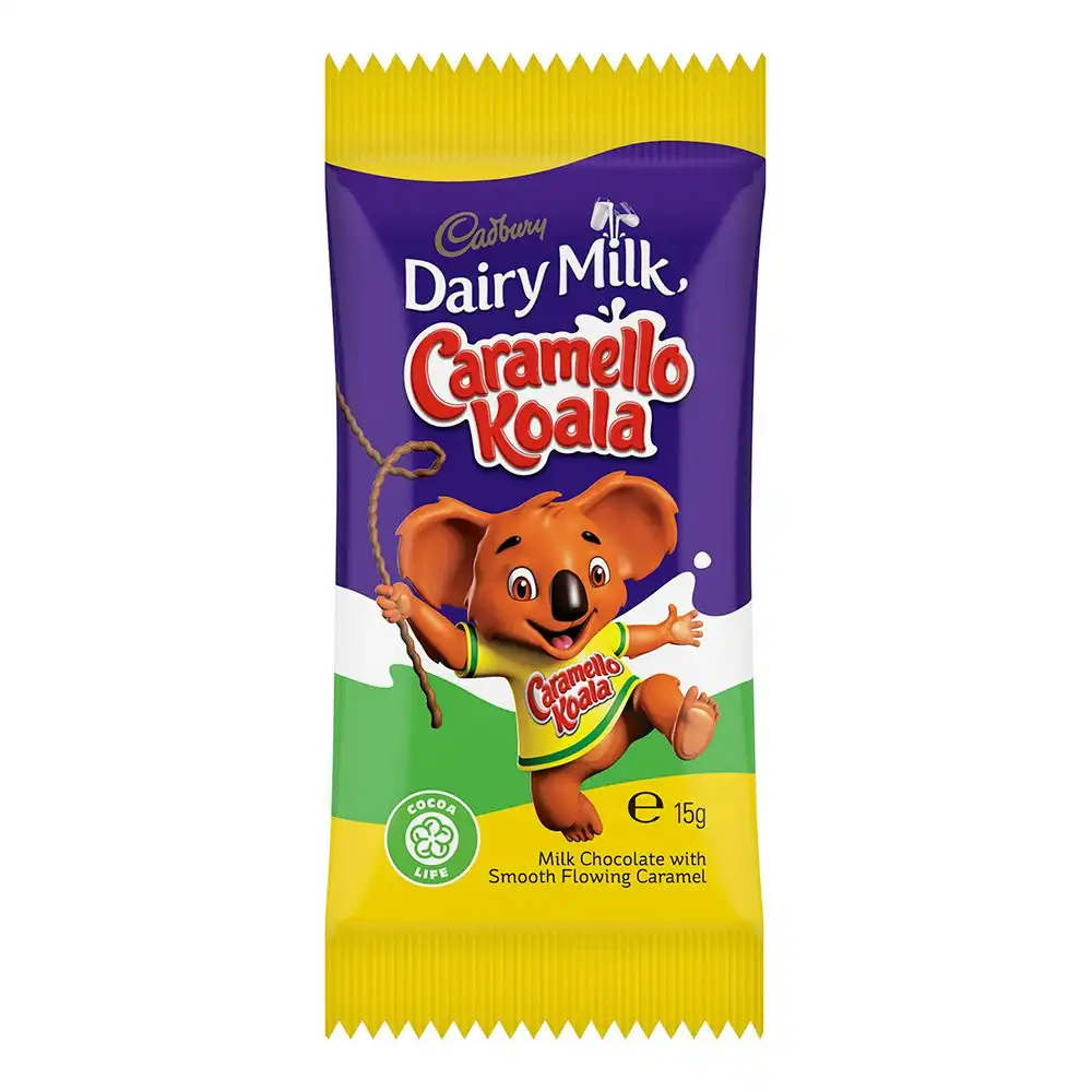 72pc Cabury 15g Dairy Milk Chocolate Caramello Koala Caramel Choco Confectionery