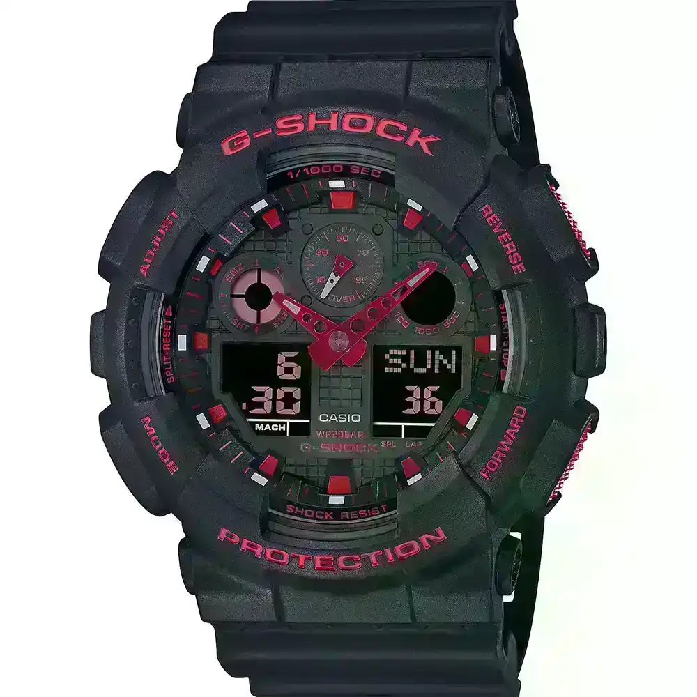 G-Shock GA100BNR-1A "Ignite Red" Mens Watch