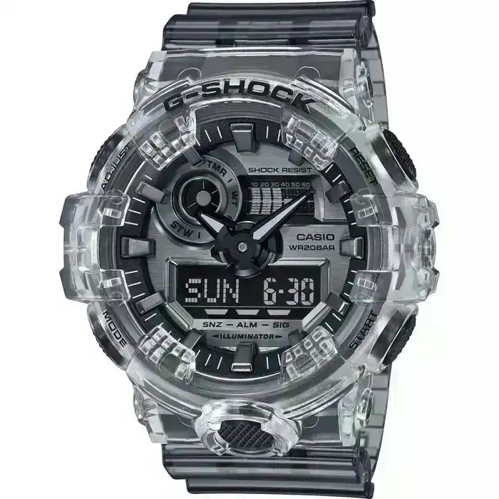 G-Shock GA-700SK-1ADR Clear Resin Mens Watch