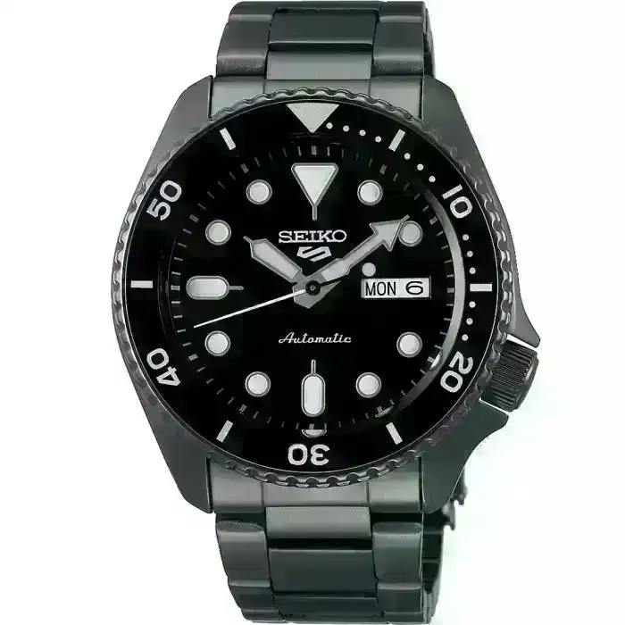 Seiko 5 SRPD65K Automatic Black Stainless Steel Mens Watch