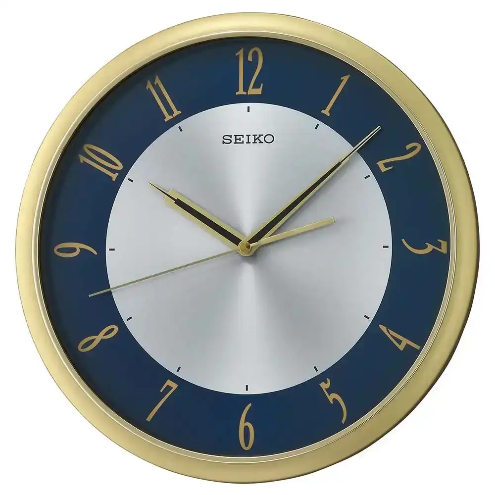 Seiko QHT017-W White Marble Tone Table Alarm Clock | Watch Depot