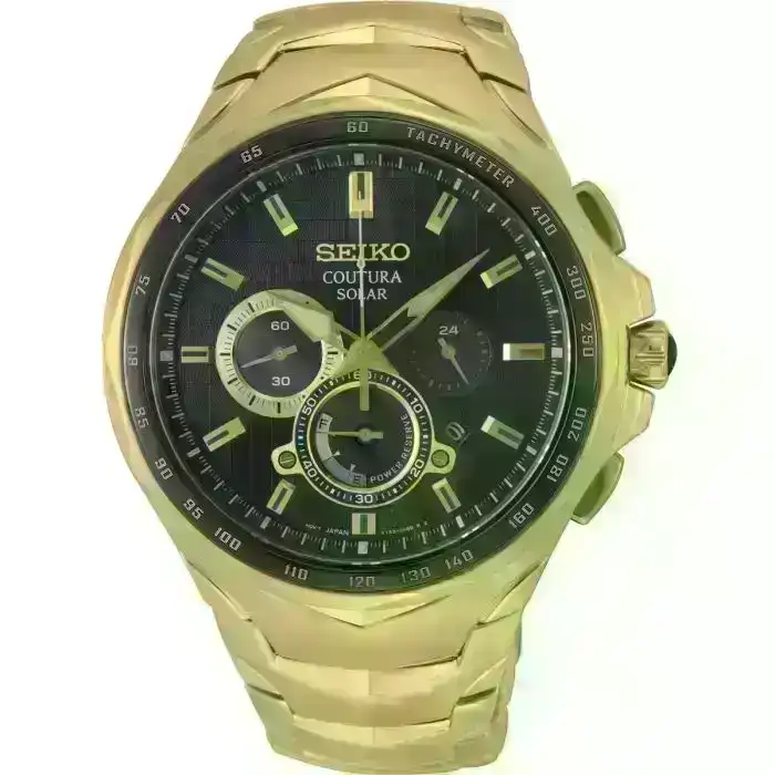 Seiko Coutura SSC754P Gold Stainless Steel Mens Watch