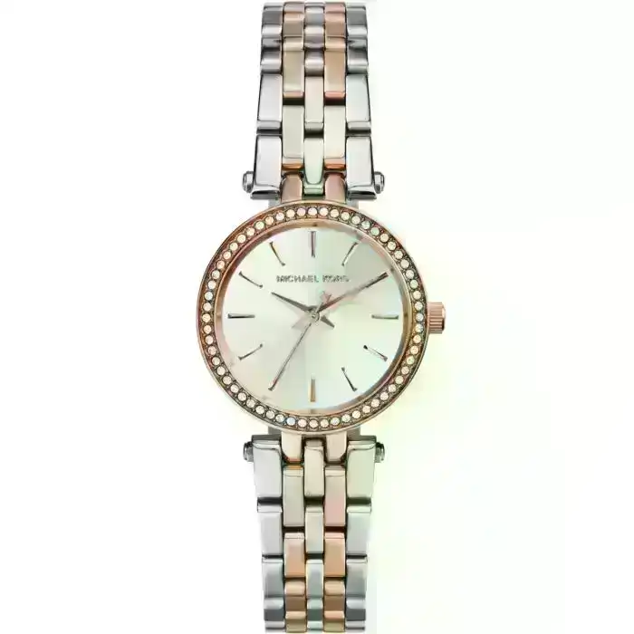 Michael Kors Darci MK3298 Rose and Silver Stainless Steel Womens Watch
