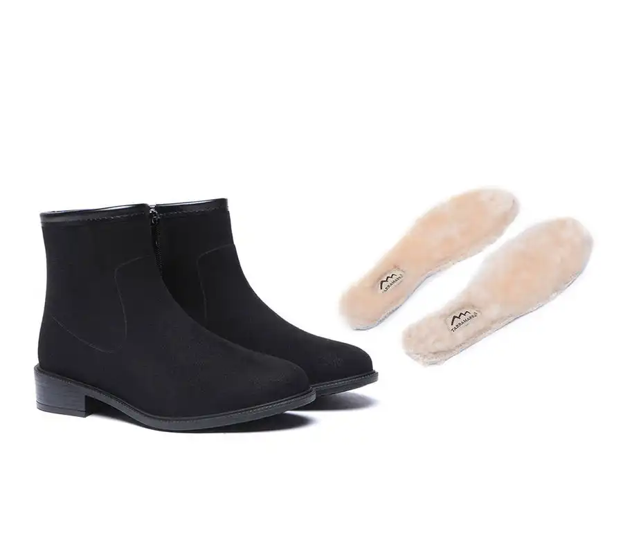 Tarramarra Rainboots Shearling Ankle Gumboots Women Vinia With Wool Insole