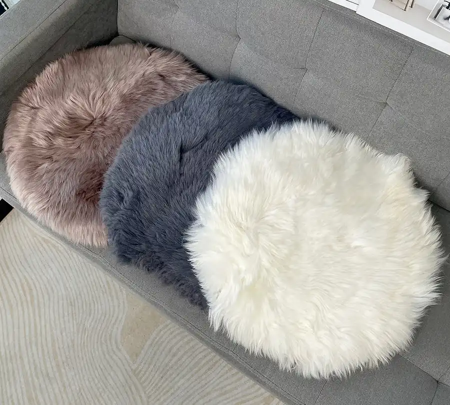 Tarramarra Round Wool Seat Cushion 40cm X 40cm