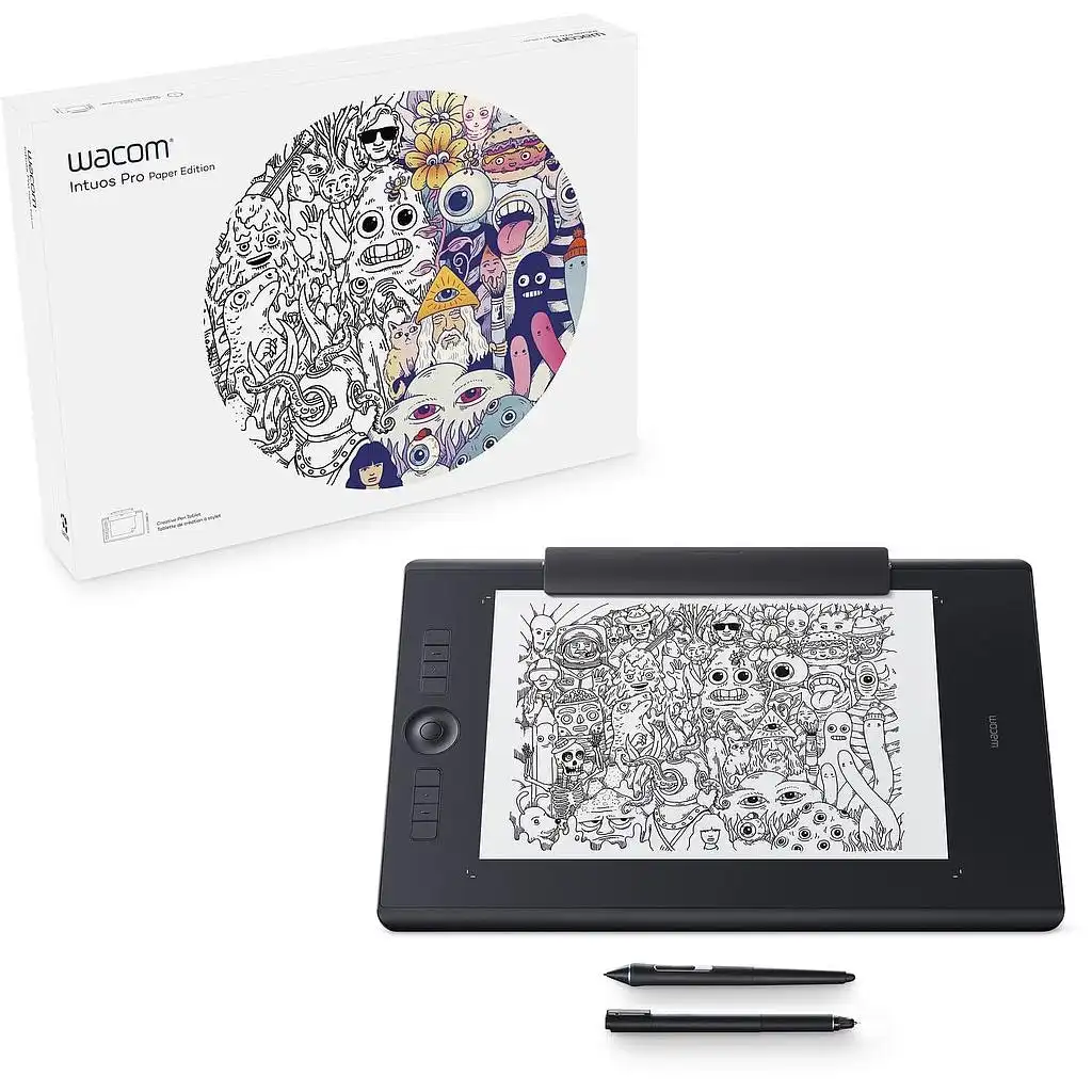 Wacom Intuos Pro Paper Edition Medium Drawing Graphics Tablet Board+Pro Pen 2