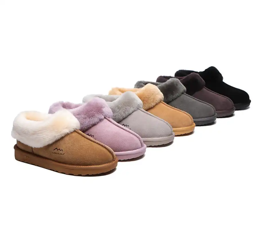 Tarramarra Premium Sheepskin Wool Ankle Slipper Unisex Hana