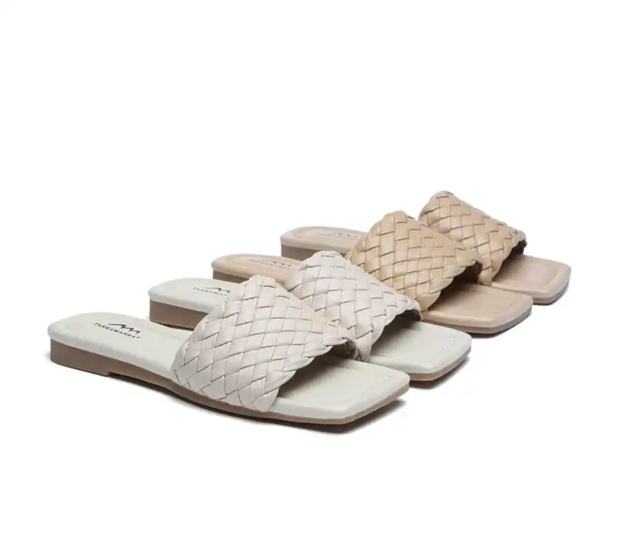 Tarramarra Open Toe Woven Flat Sandals Women Taunia