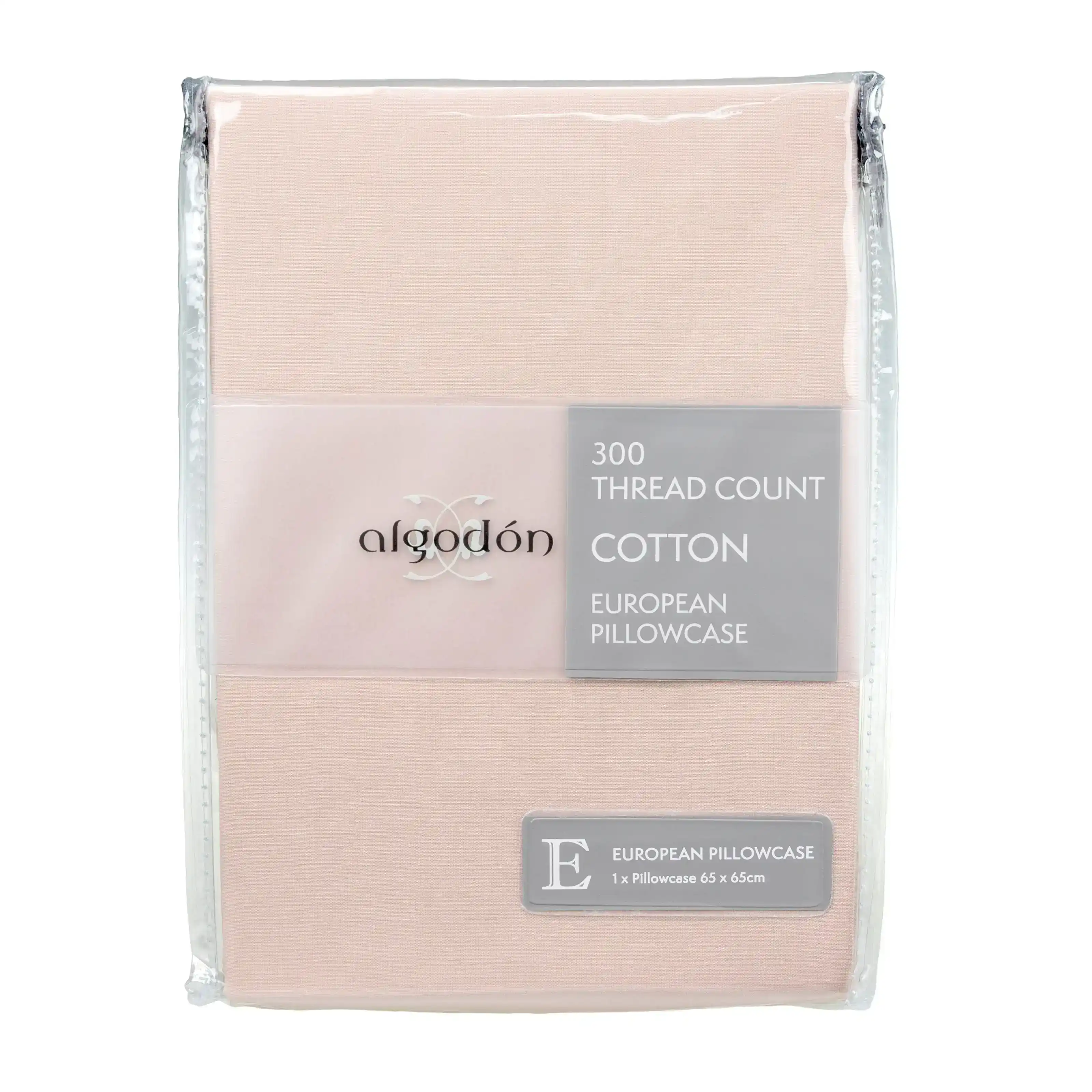 ALGODON "300TC Cotton" EURO PILLOWCASE PINK