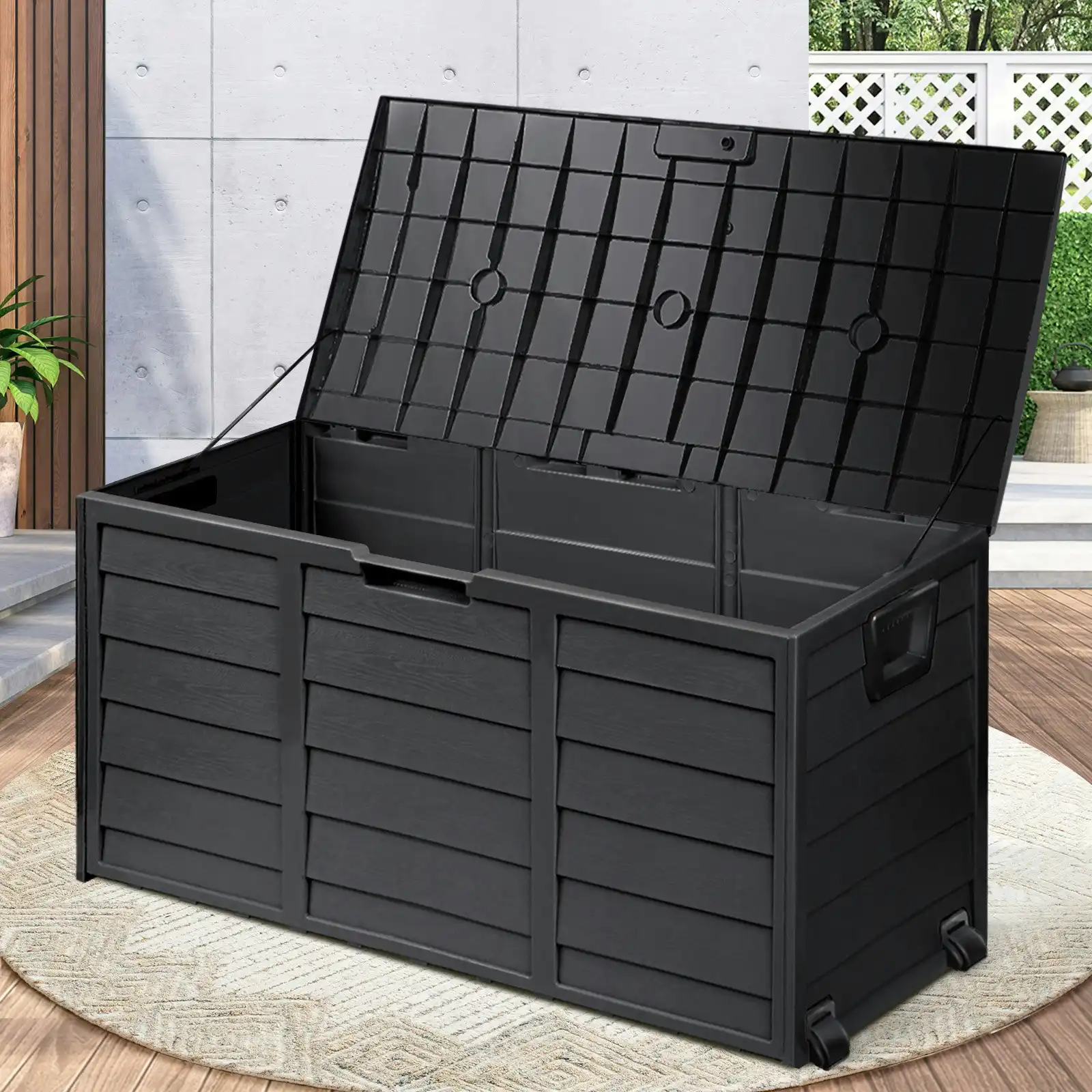 Livsip Outdoor Storage Box 290L Container Garden Chest Deck Tool Toy Lockable