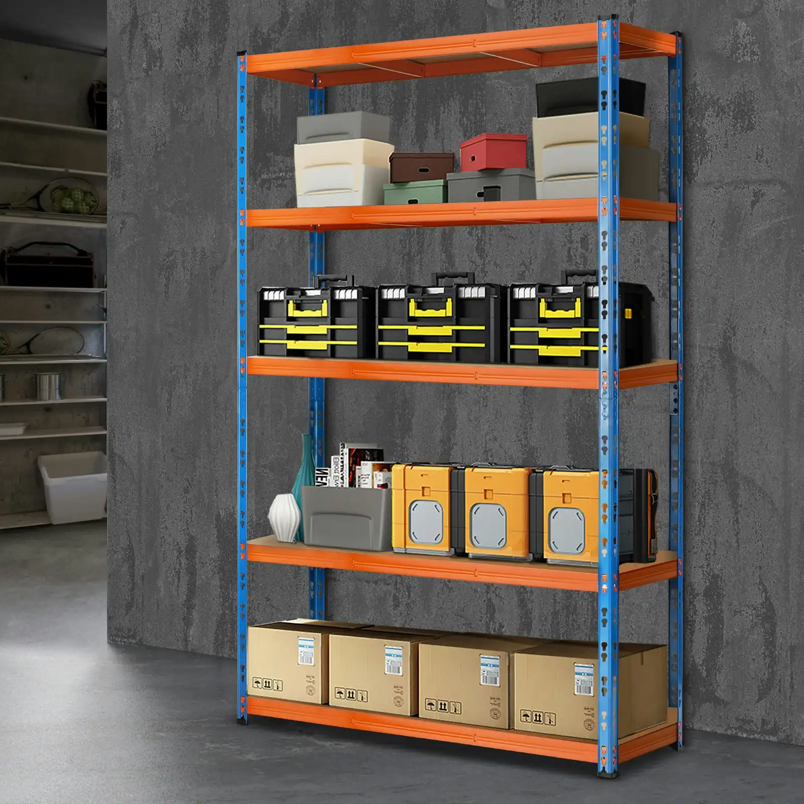 Sharptoo Garage Shelving Warehouse Shelves Storage Rack Pallet Racking 1.8*1.2m Orange