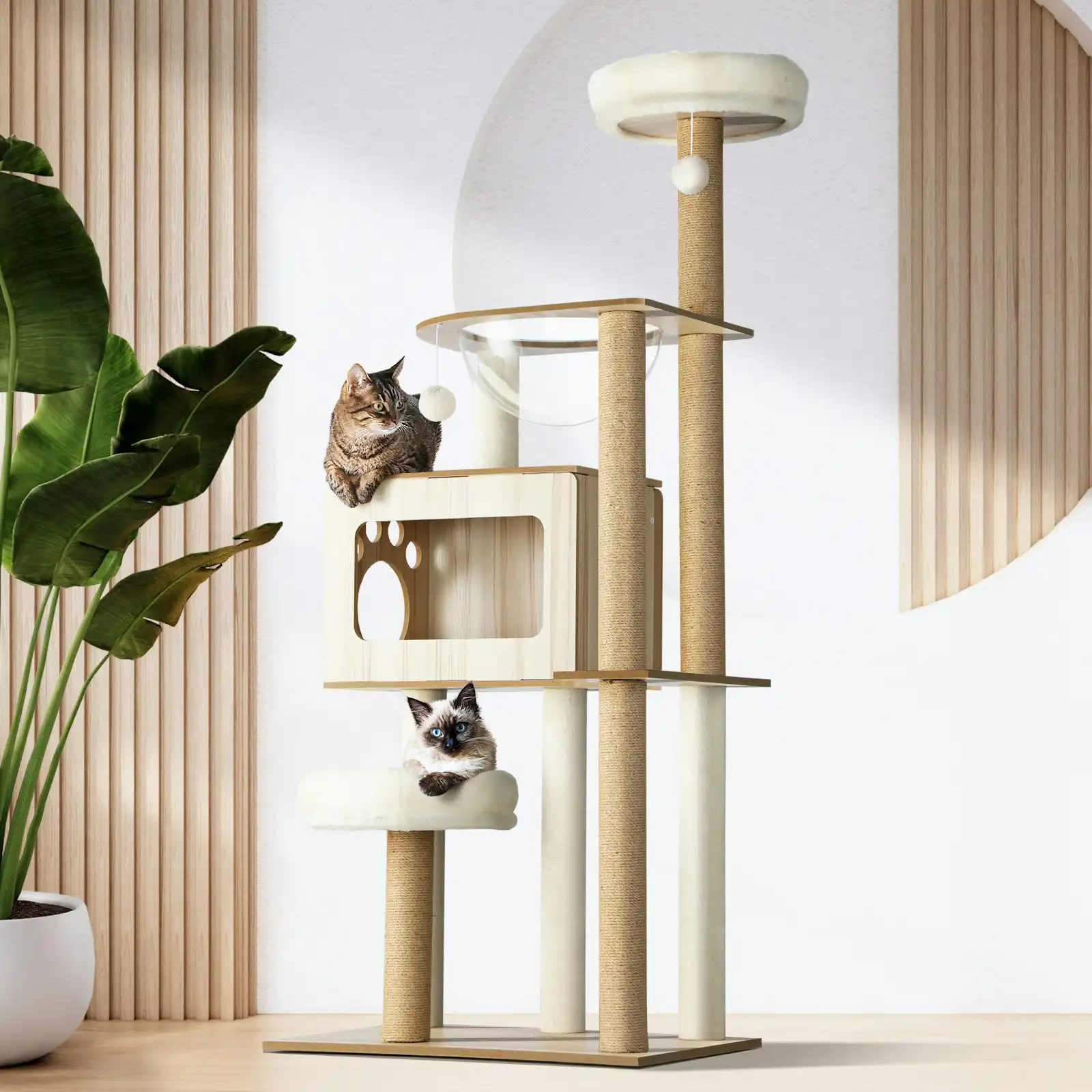 Alopet Cat Tree Tower Scratching Post Scratcher Cats Condo House Bed Furniture