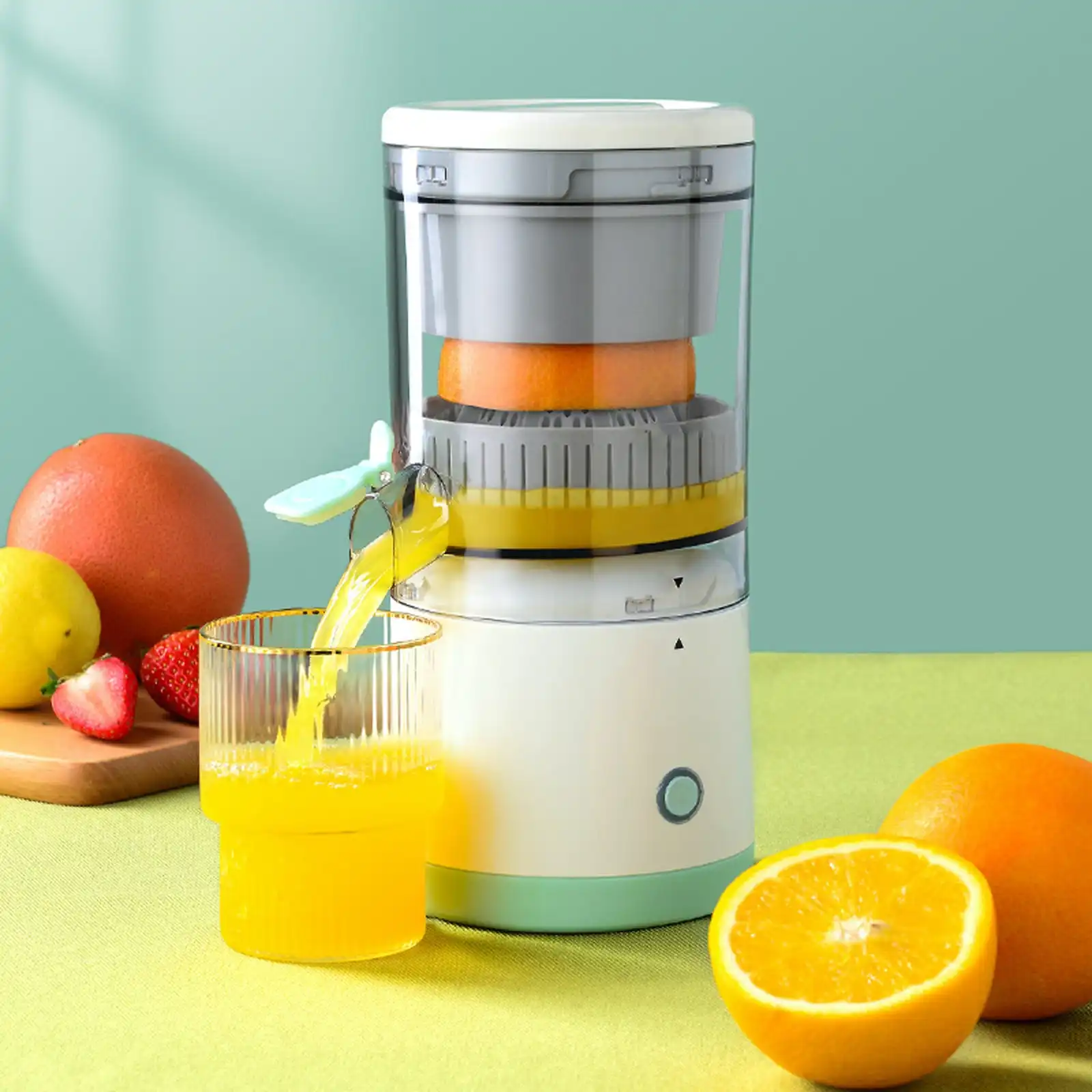 TODO 7.4V Rechargeable Electric Citrus Juicer Juice Extractor Press Juicer USB Charge