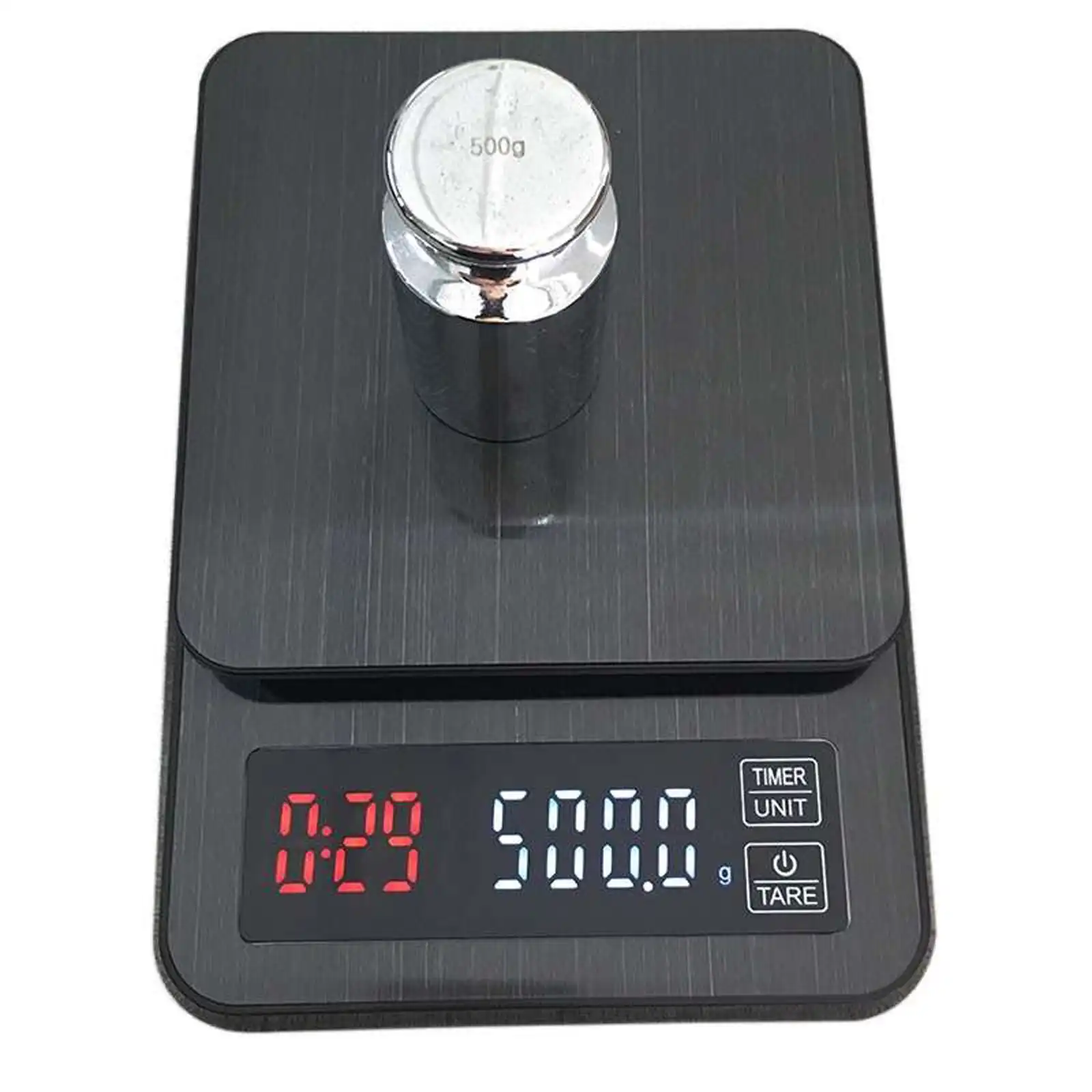 TODO 3Kg Stainless Steel Kitchen Scale LCD Display 0.1G Graduation Coffee Scale Usb Powered