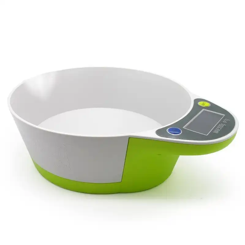 TODO 5Kg Kitchen Scale Bowl Lcd Display 1G Graduation Tray Platter Scale Scale - Green