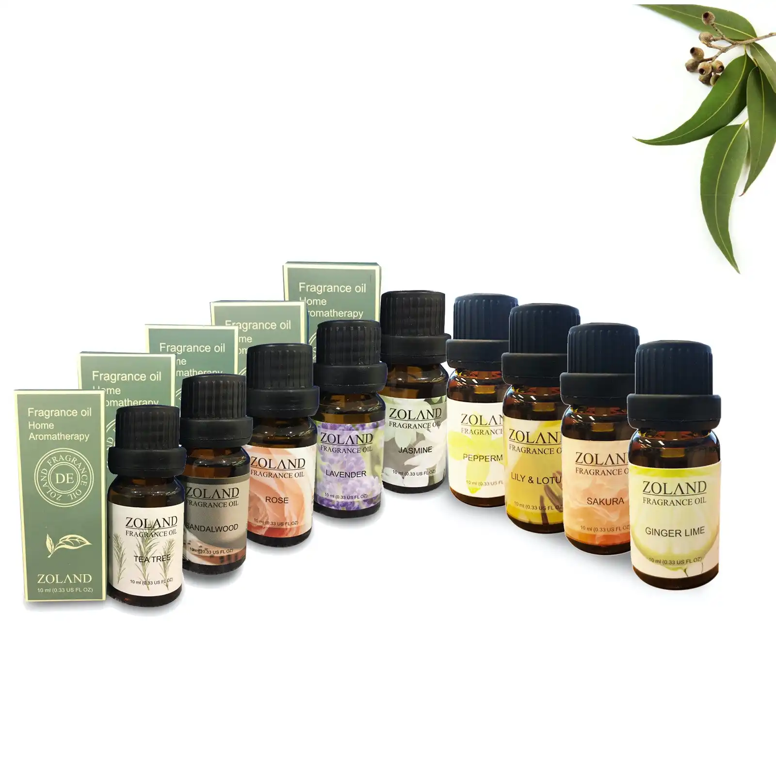 Aroma Diffuser Fragrance Oil Set Home Aromatherapy 10ml x 9