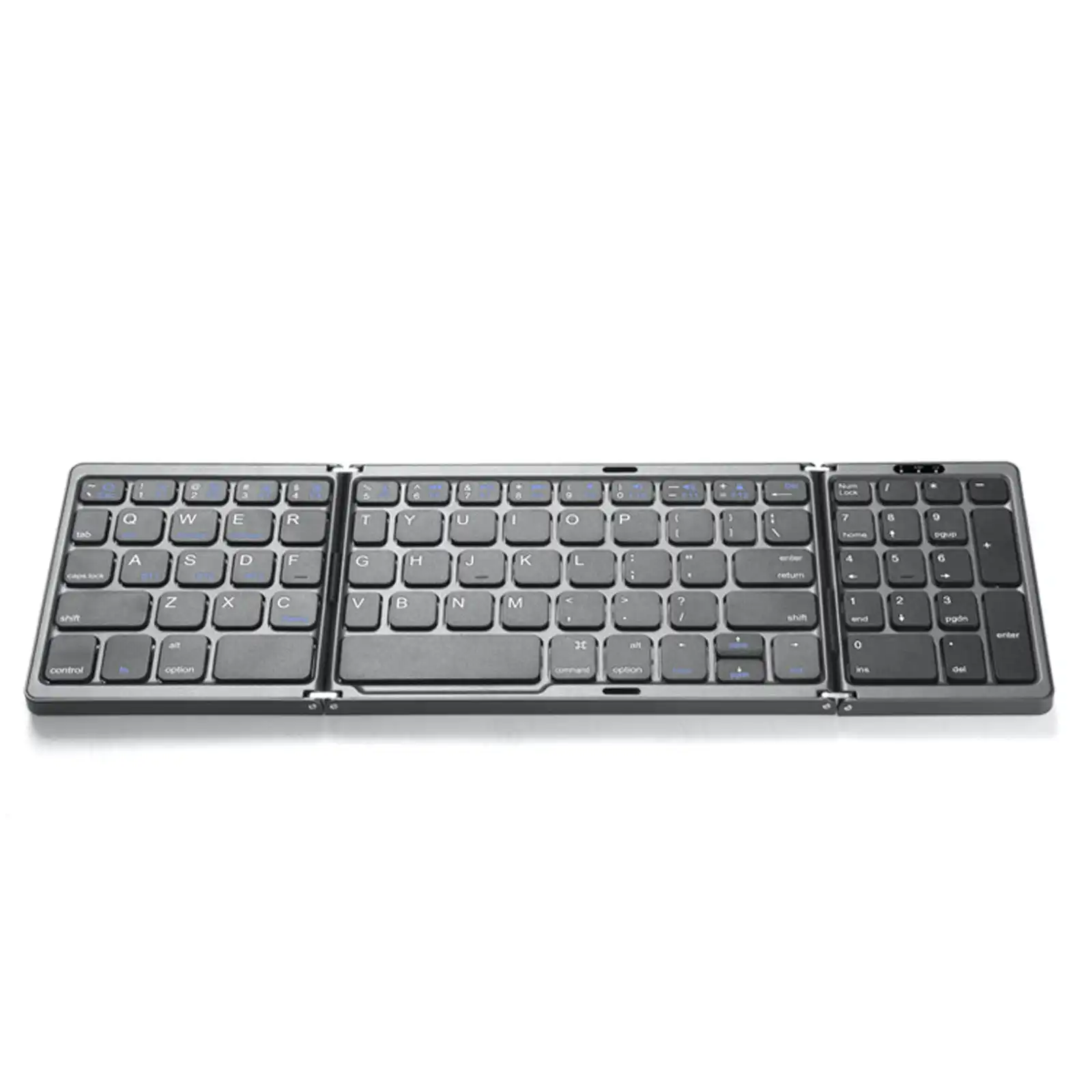 TODO Folding Bluetooth Wireless Keyboard BT 5.1 81 Key Mac Windows Android - Grey