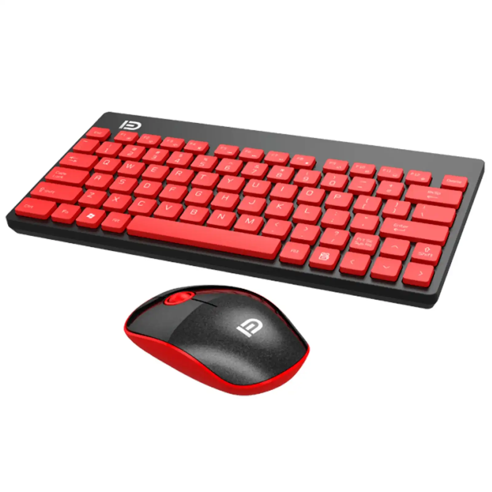 TODO 2.4Ghz Wireless Keyboard Optical Mouse Combo Mac Windows Android - Red