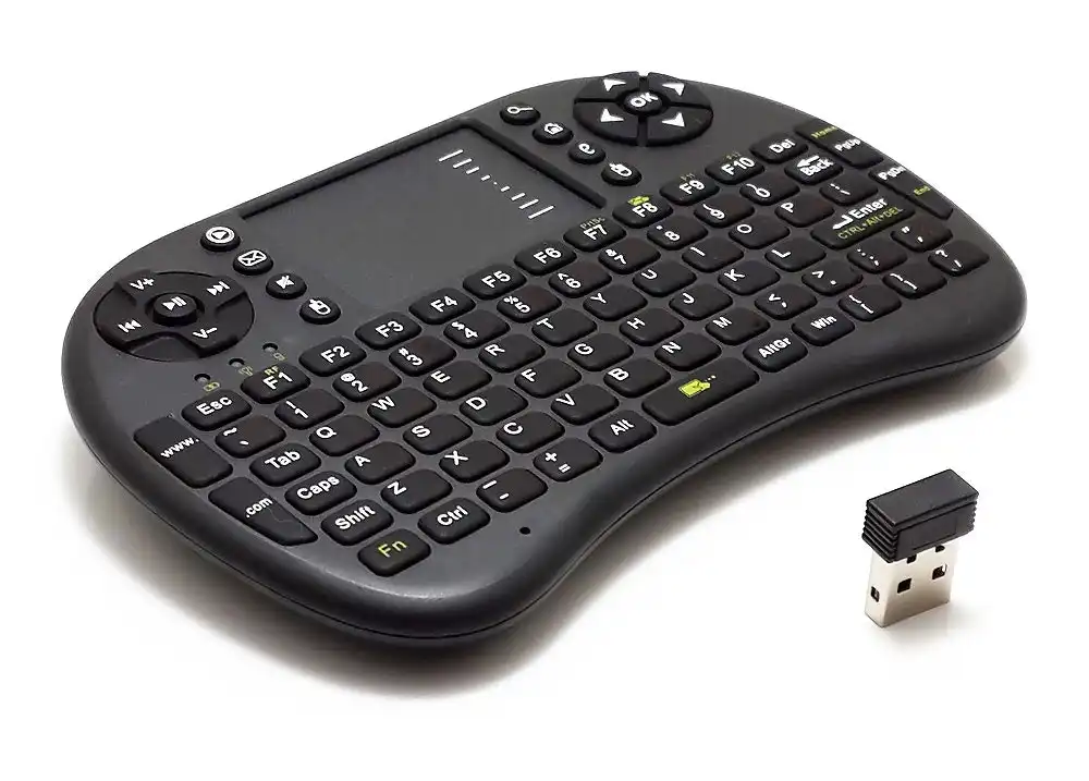 TODO 2.4Ghz Mini Wireless Keyboard Touchpad Mouse Combo Rechargeable Usb 2.0 Ukb-500 Blk