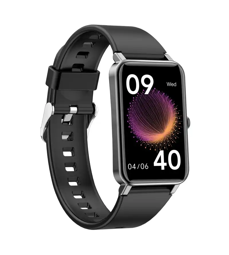 Bluetooth Smart Watch 1.57" Bracelet Monitor Heart Rate Blood Pressure - Black